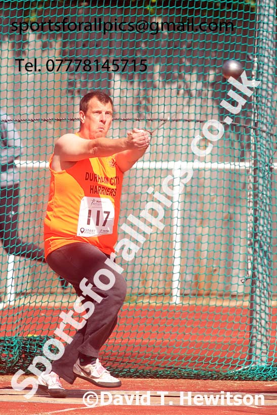 Senior Mens hammer, 2024 Northern Senior and Under-20s Track and Field Champs, Middlesbrough.  Photo: David T. Hewitson/Sports for All Pics